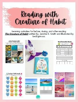 The Creature of Habit Book Activities| Reading, Math, and Writing Resources