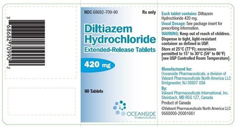 Diltiazem Extended Release Tablets - FDA prescribing information, side effects and uses