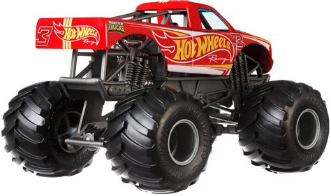 Mua Hot Wheels Monster Trucks Racing die-cast 1:24 Scale Vehicle with Giant Wheels for Kids Age ...