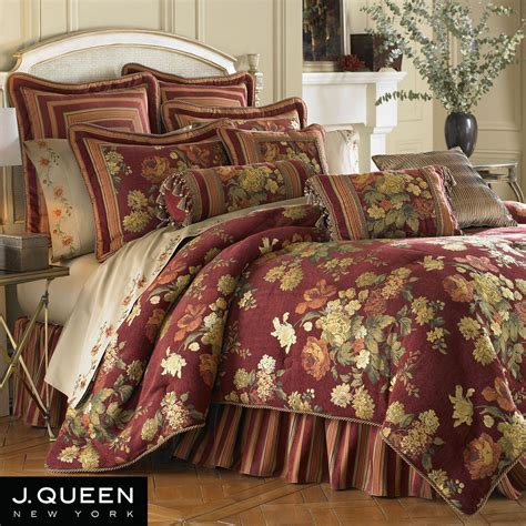 20+ Red Floral Comforter Sets