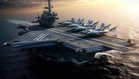 Carrier based aircraft launches and takes off | Premium AI-generated image