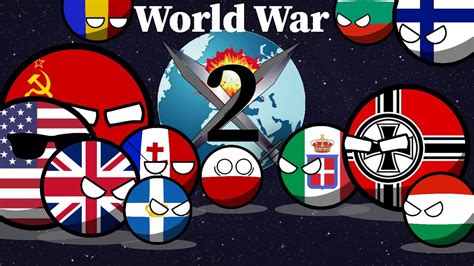 World War 2 told in Countryballs - YouTube