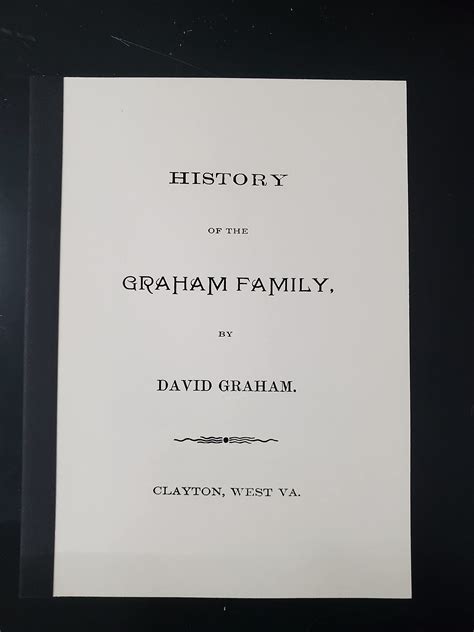 History of the Graham family by David Graham | Goodreads