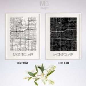 Montclair California Montclair CA Map Montclair Map - Etsy