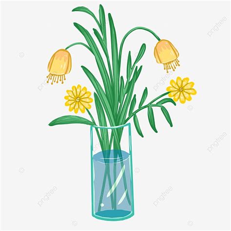 Narcissus Flower PNG Image, Hand Drawn Narcissus Flower Arrangement ...