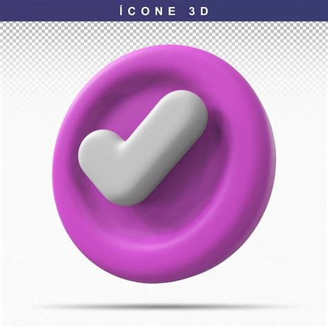 Premium PSD | Icon 3D Check Mark