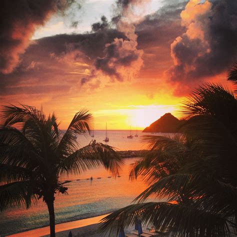 Beautiful St Lucia sun set | St lucia, Picturesque, Sunset