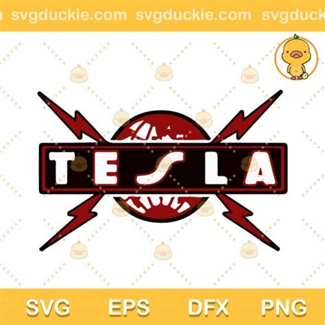 Tesla Band SVG, Logo Tesla Band SVG PNG EPS DXF