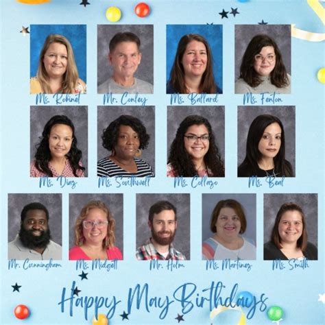 May Birthdays! - News and Announcements