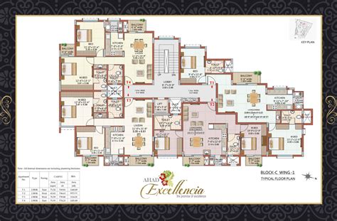 Block C Floor Plans | Ahad Excellencia