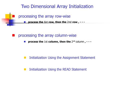 TWO-DIMENSIONAL ARRAYS - ppt download