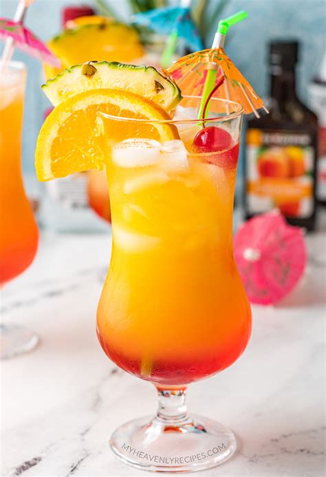 Malibu Sunset Cocktail - My Heavenly Recipes