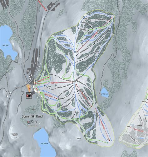 Donner Ski Ranch Ski Resort Map Digital Art by Powder Addicts - Pixels