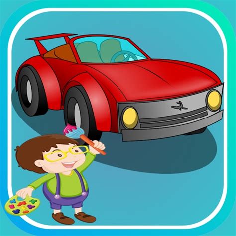 Printable Cartoon Car Coloring Pages For Kids iPhone App