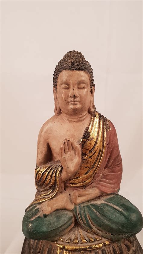 Ancient Japan Wood Statue Buddha Shakyamuni Early 20th Gold - Etsy