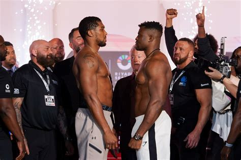 Anthony Joshua vs Francis Ngannou weights, running order, ringwalks