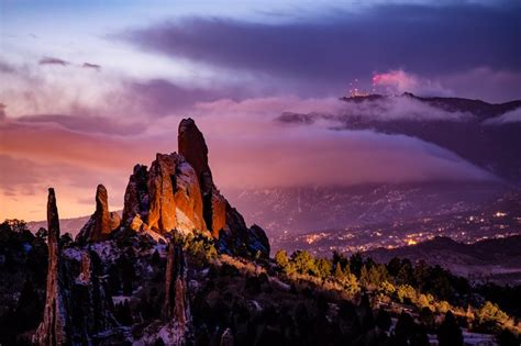 Garden of the Gods at Night | Lars Leber Photography