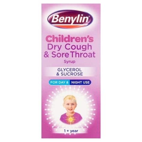 Benylin Kids Dry Cough & Sore Throat 125Ml - Tesco Groceries