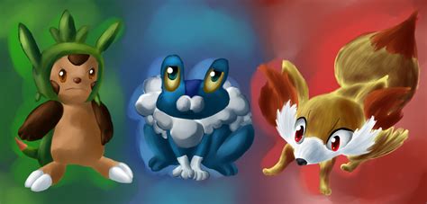 Pokemon X / Y Starters by Chicorii on DeviantArt