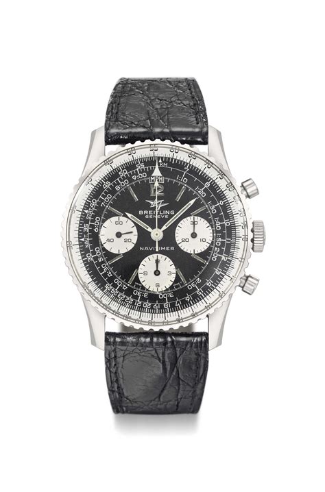 Breitling. A Large Stainless Steel Pilot's Chronograph Wristwatch with ...