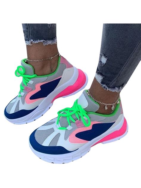 Womens Lace Up Gym Sports Trainers Sneakers Ladies Running Walking Casual Shoes | Walmart Canada