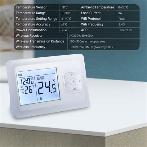 Digital Heating Thermostat Programmable Wall-mount... – Grandado