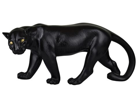 Black Puma Panther Cougar Statue Sculpture Figure Cast Marble - Etsy