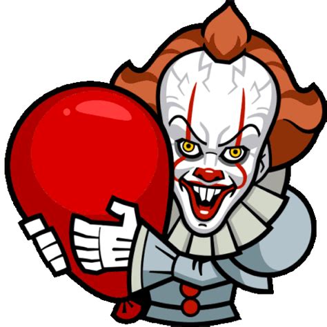 Clown Pennywise Sticker - Clown Pennywise It Clown - Discover & Share GIFs