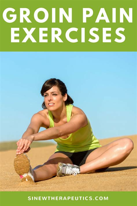 Groin Pain - Exercises For A Strained Groin Muscle - Exercise Poster / Groin pain can come from ...