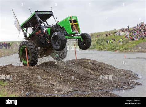 Tractor racing in Flúðir Iceland Stock Photo - Alamy