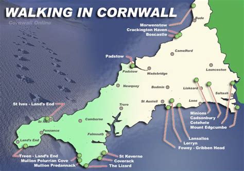 Walking in Cornwall - Hiking & Walks. Cornish Walks