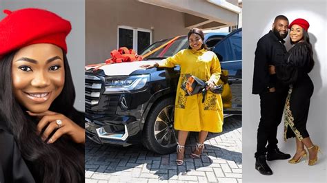 Mercy Chinwo Becomes Emotional After Her Husband Gifted Her A Brand New Car