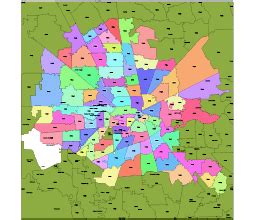 Houston zip code map 2022 | Printable vector maps