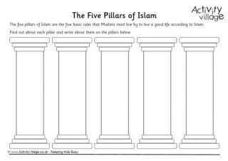 The Five Pillars Of Islam Worksheet