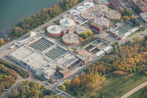 Aerial Photo | Edmonton Waste Water Treatment Plant