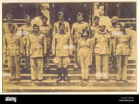 Netaji Subhas Chandra Bose and Members of the Azad Hind Fauj Stock Photo - Alamy