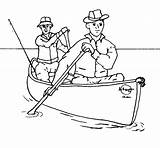 Canoe Coloring Pages  Nation sketch template