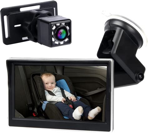 Baby Car Mirror, 1080P Baby Car Camera Monitor with Night Vision, 5 ...