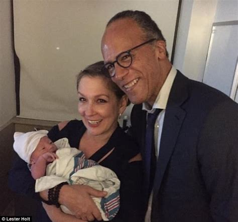 Lester Holt becomes a grandpa to baby boy Henry | Daily Mail Online