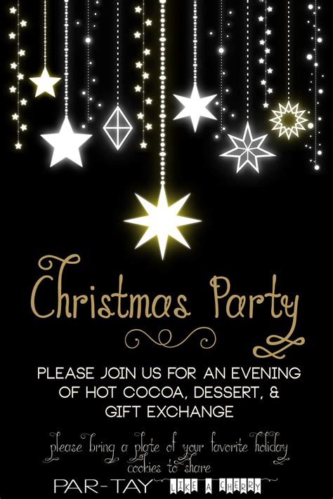 Free Christmas Party Invitation - Party Like a Cherry | Invitaciones de ...