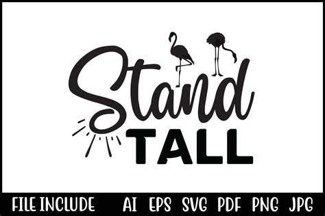 Stand Tall Graphic by CraftStudio99 · Creative Fabrica