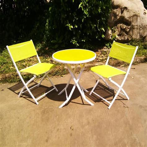 French Style Black Foldable Balcony Bistro Table Sets Apartment Balcony Backyard Patio Furniture ...