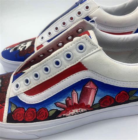 Custom Painted Vans Grateful Dead Shoes Grateful Dead Custom | Etsy