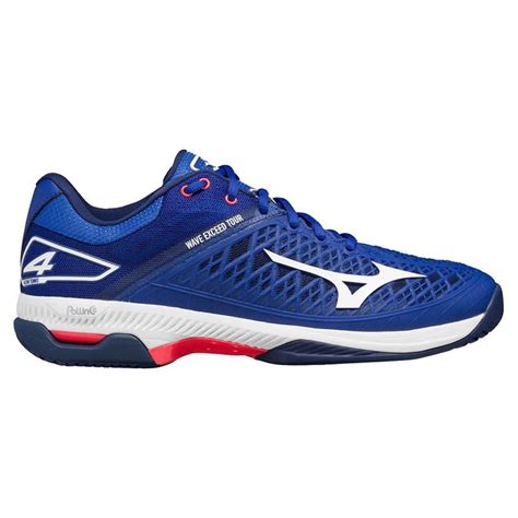 Mizuno Wave Exceed Tour 4 Mens Tennis Shoe - Blue | Midwest Sports