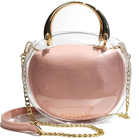 LXTAZG Fashion Brand PVC Handbag Transparent Sequins Jewelry Bag Shoulder Bag Women Summer Laser ...