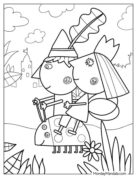 20 Ben And Holly Coloring Pages (Free PDF Printables)