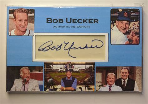 Baseball Card Breakdown: Bob Uecker autograph