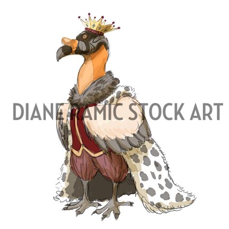 King Vulture King Stock Art - Diane Ramic Stock Art | DriveThruRPG.com