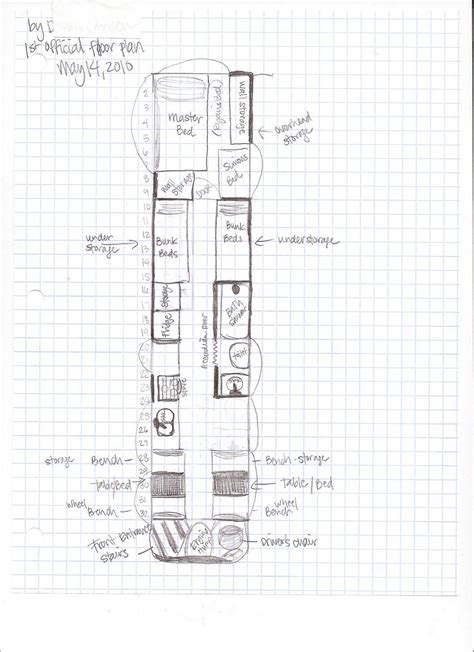 Step #5: Floor Plans & Interior Design | School bus camper, School bus tiny house, Bus conversion