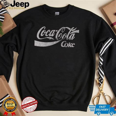 Distressed Logo Coca Cola T Shirt - teejeep